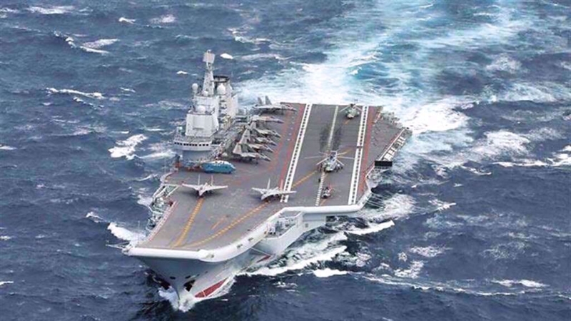 大陸航母遼寧號。