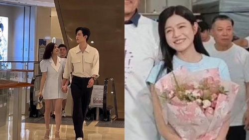 陳妍希殺青零修圖照片曝光（右）。