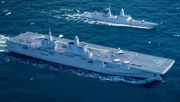 圖為076艦(前)想像圖 圖為076艦(前)想像圖