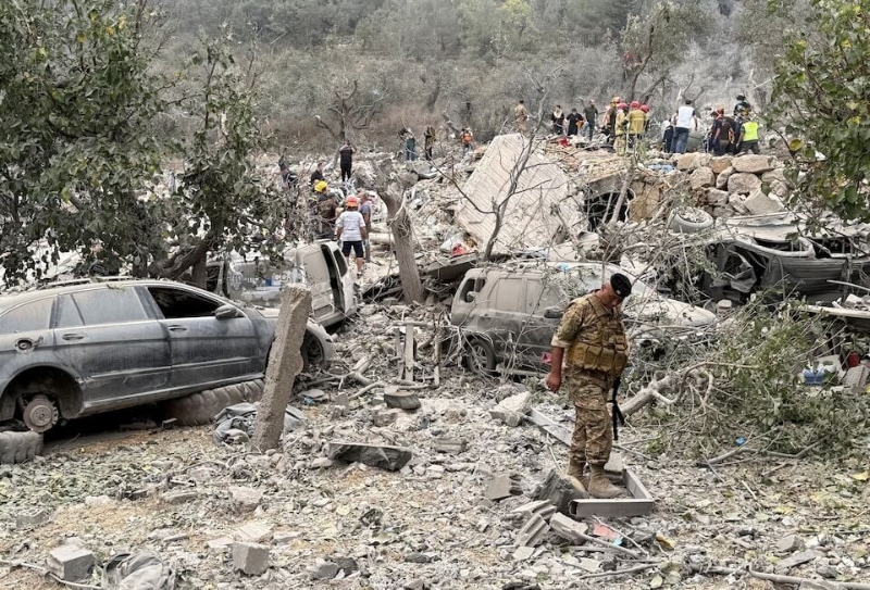 基督徒占多數的黎巴嫩北部村莊艾托14日受以色列空襲襲擊