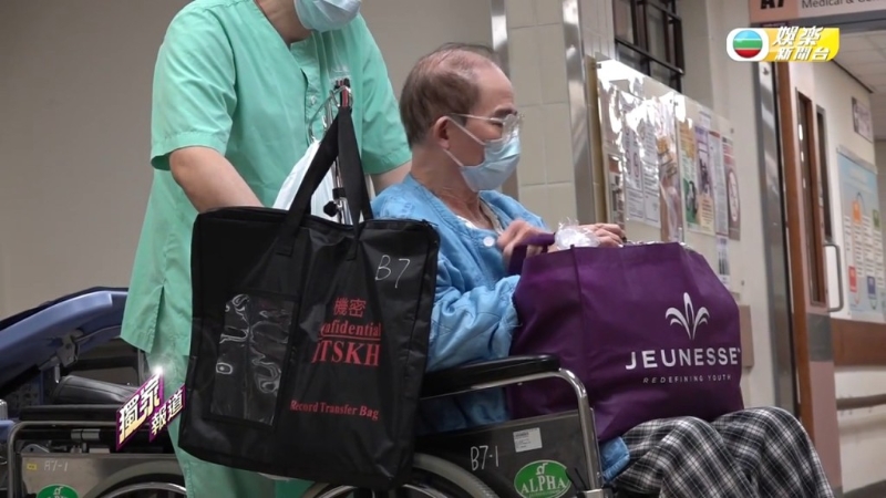 梅啟明跌親后留醫接受治療。