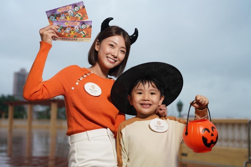 萬圣節嘩鬼市集設有即場彩繪服務，讓大人、 小孩化上特色妝扮。（圖片來源：黃金海岸商場）