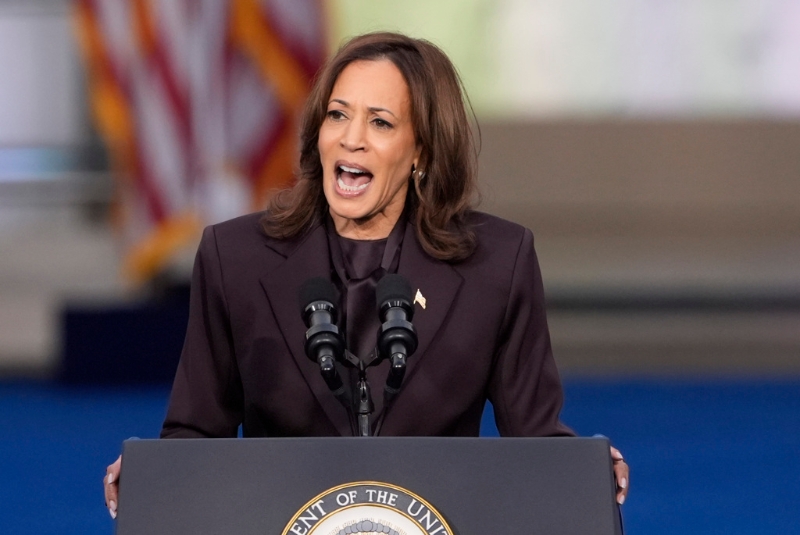 哈里斯喊話接受選舉結果 將進行和平權力轉移。美聯社