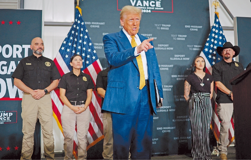 特朗普擬強力驅逐無證移民。