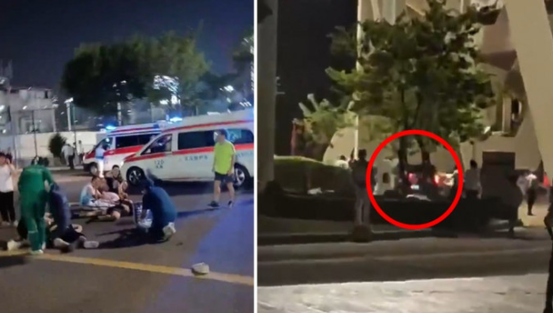 珠海體育中心越野車瘋狂亂撞1 珠海體育中心越野車瘋狂亂撞1