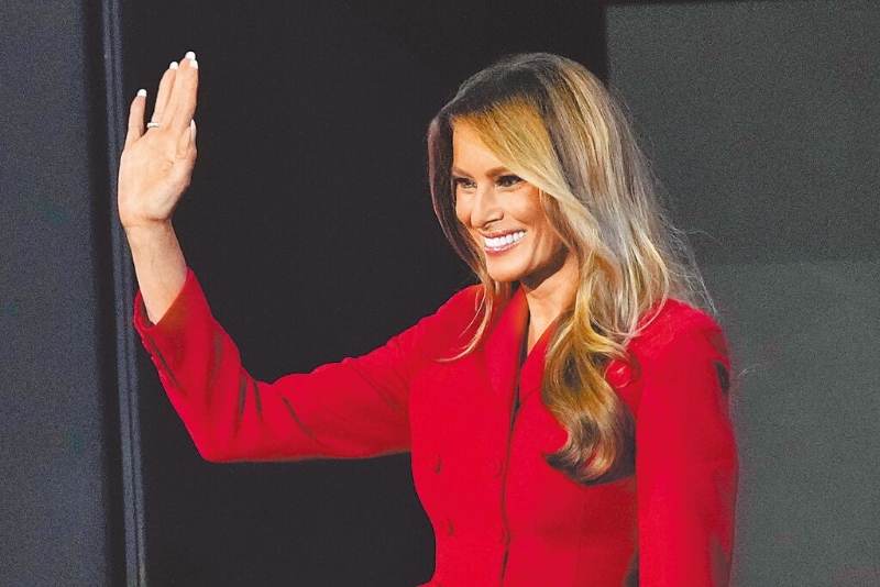 美國準第一夫人梅拉尼婭。