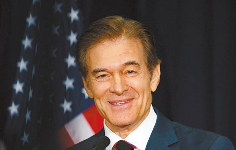 賓州前電視主持人和前參議員候選人奧茲博士。