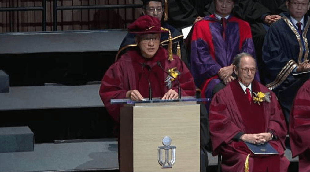 港科大向黃仁勛頒授工程學榮譽博士 港科大向黃仁勛頒授工程學榮譽博士