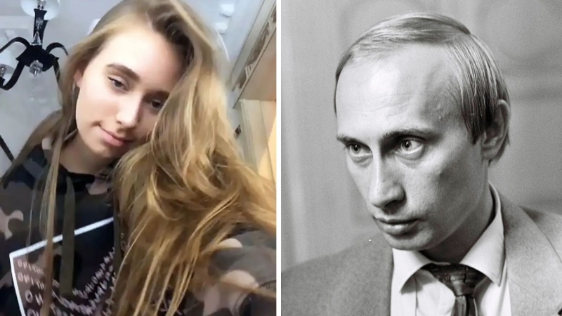 普京神秘私生女伊莉莎白（左）與年輕時的普京長相極似。