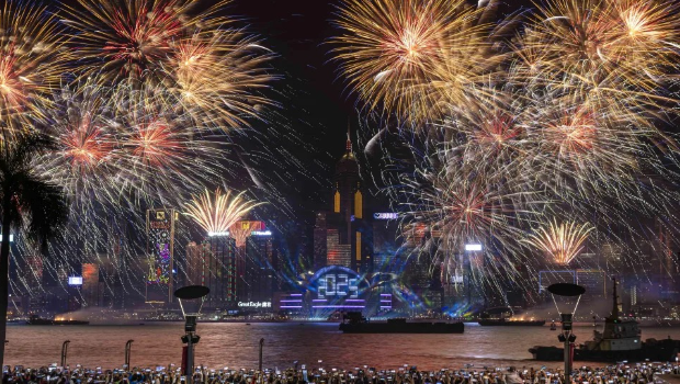 維港除夕煙花匯演 維港除夕煙花匯演