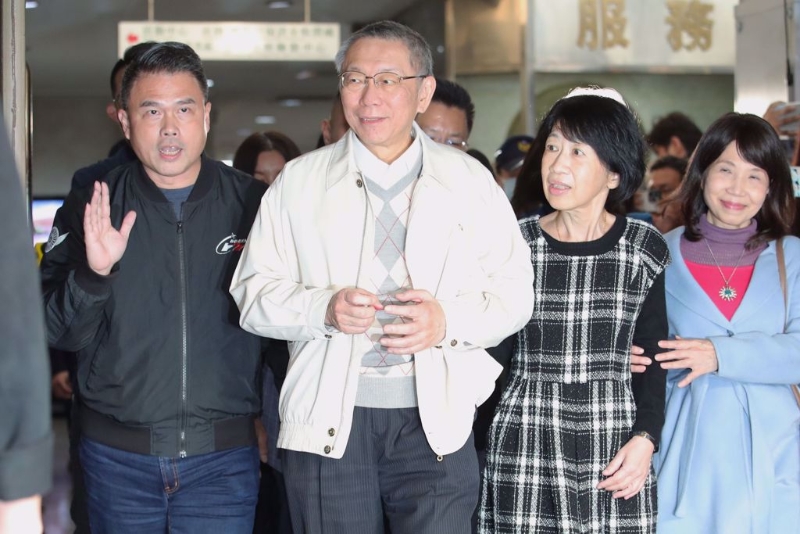 柯文哲和妻子 柯文哲和妻子