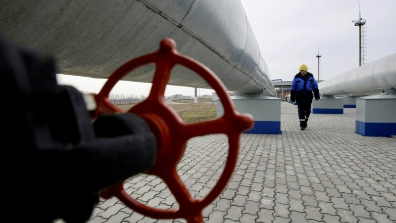 蘇聯時代的管道由俄羅斯蘇賈村進入烏克蘭。路透社