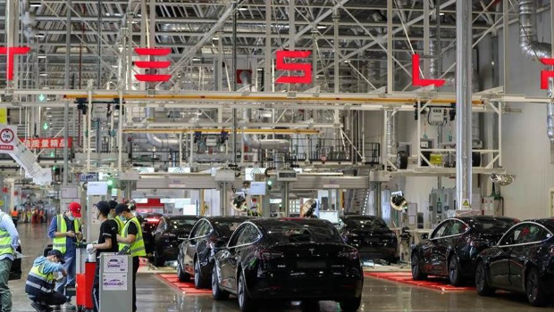 特斯拉上海廠。