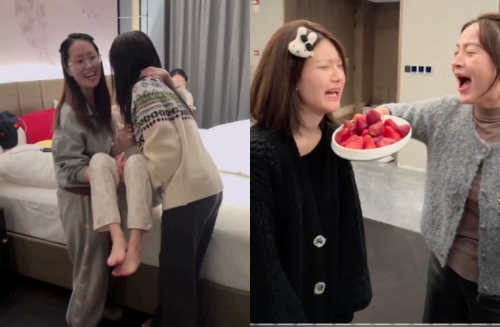 趙露思在曾黎等好姊妹的幫助下養病，過了非常特別的跨年夜晚。