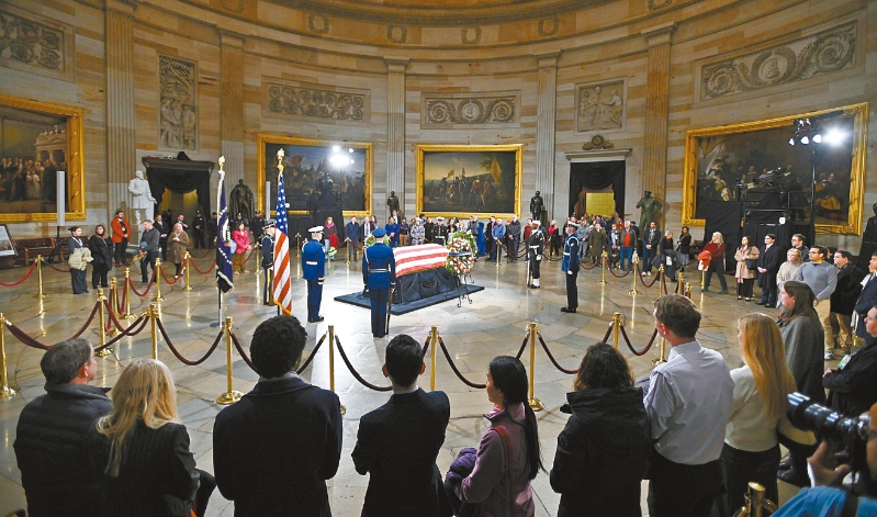 前總統卡特靈柩。