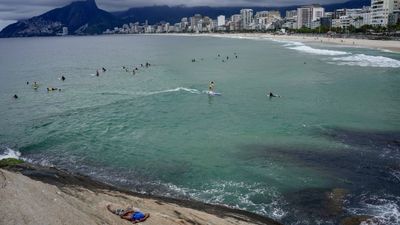 里約熱內盧阿爾波多爾海灘。 美聯社