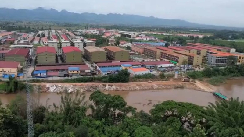 網上流出KK園區的航拍片。