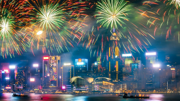 農歷新年煙花年初二維港上演 農歷新年煙花年初二維港上演