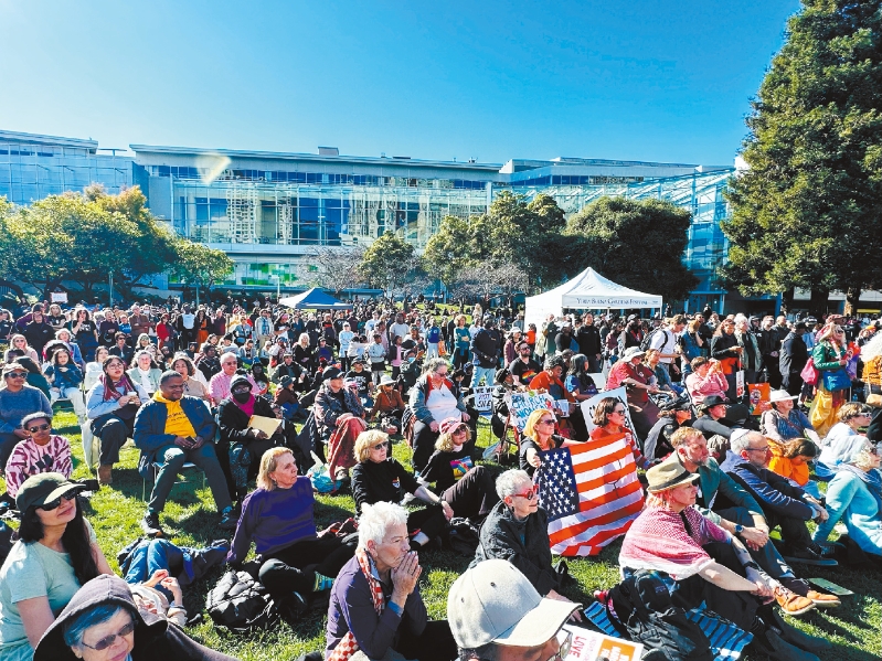 參加馬丁路德金紀念日活動。