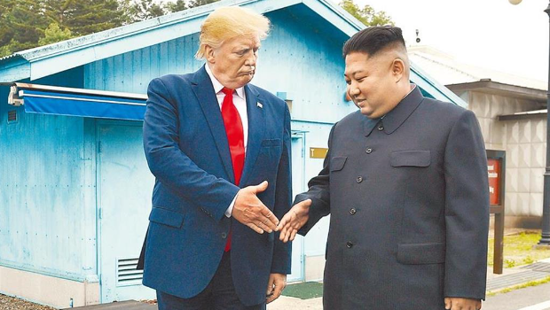 特朗普與金正恩 特朗普與金正恩