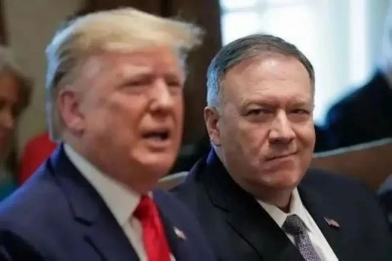 特朗普和蓬佩奧 特朗普和蓬佩奧