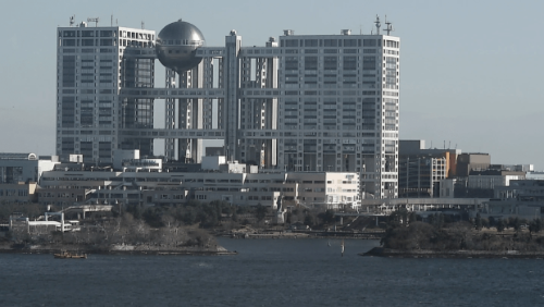 富士電視臺大樓。