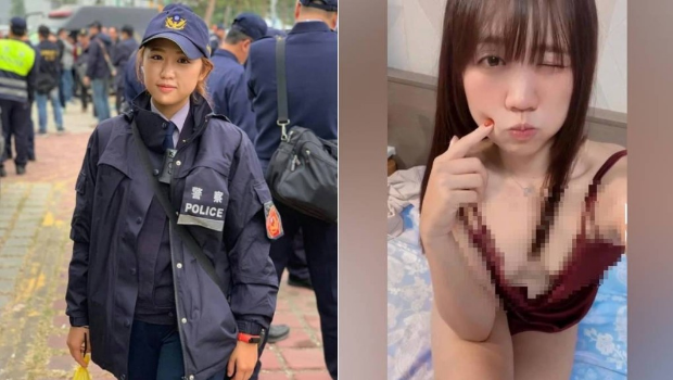 高雄市網紅女警蔡玉貝的性感影片惹起爭議。 IG