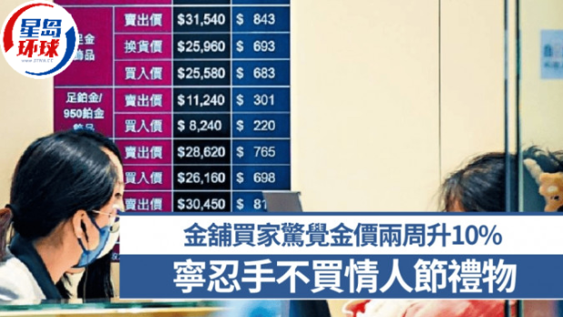 金鋪新年旺季生意跌一成 金鋪新年旺季生意跌一成