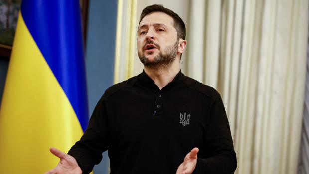 2025年2月4日，烏克蘭總統澤連斯基（Volodymyr Zelenskiy）會晤國際原子總署（IAEA）總干事格羅西（Rafael Grossi）。