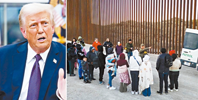 特朗普簽令終結無證移民的聯邦福利。