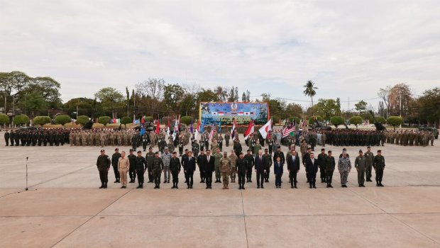 在泰國舉行的“金色眼鏡蛇”軍演，開幕式25日登場。