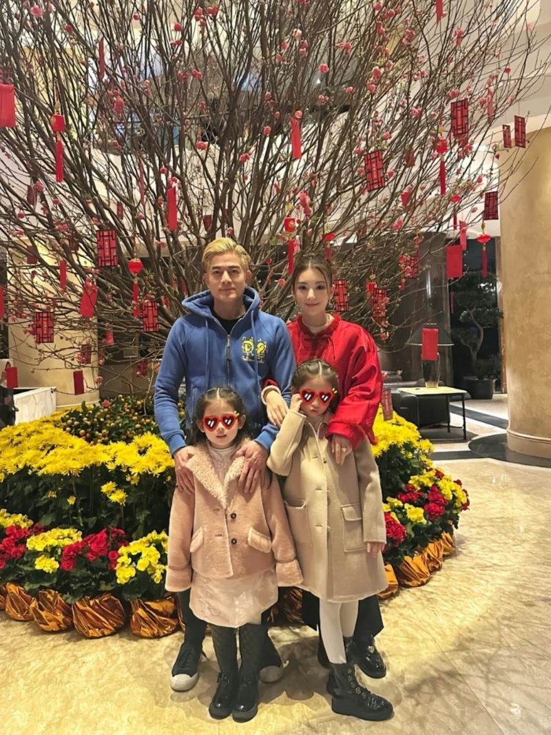 郭富城一家。 （網絡圖片）