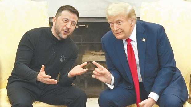 澤連斯基、特朗普在白宮吵崩