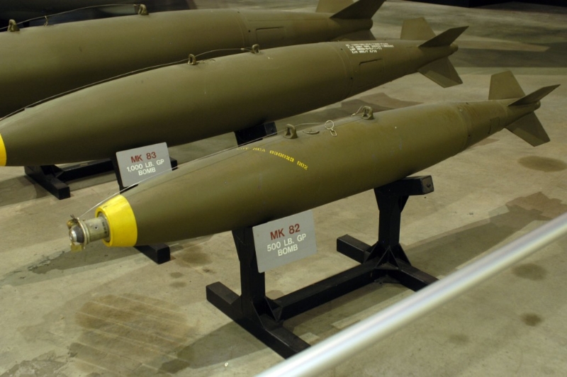 Mk-82無導引低阻炸彈，廣泛裝備于西方國家的空軍。