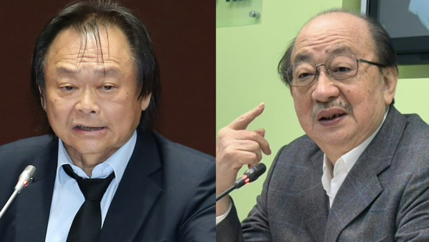 民進黨團總召柯建銘（右）、民進黨“立委”王世堅（左）。