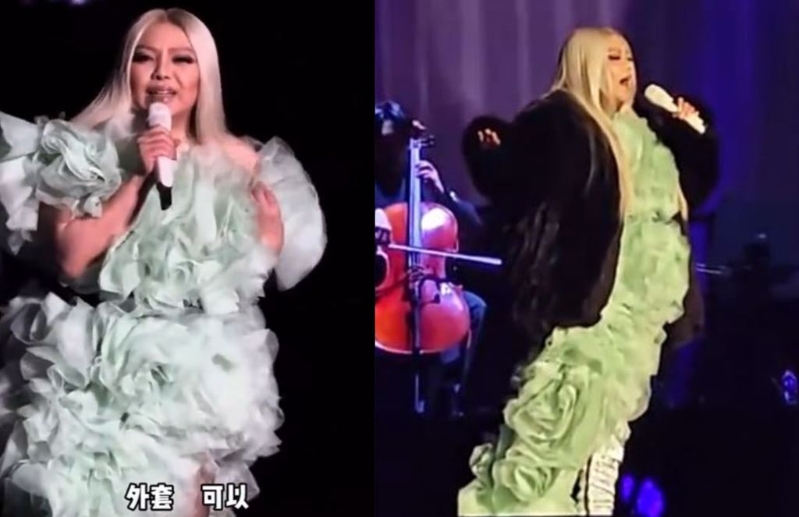 張惠妹杭州演唱會，體型再度成為焦點。（圖／微博）