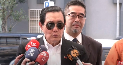 前總統馬英九。（取自中時新聞網直播）