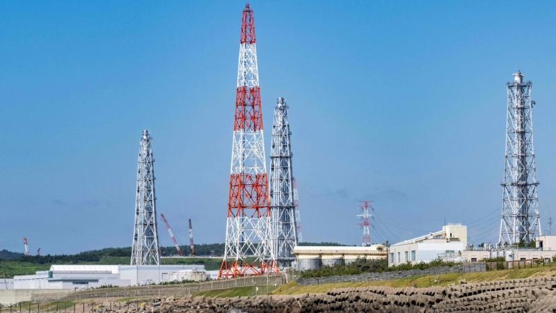 柏崎刈羽核電廠。 法新社