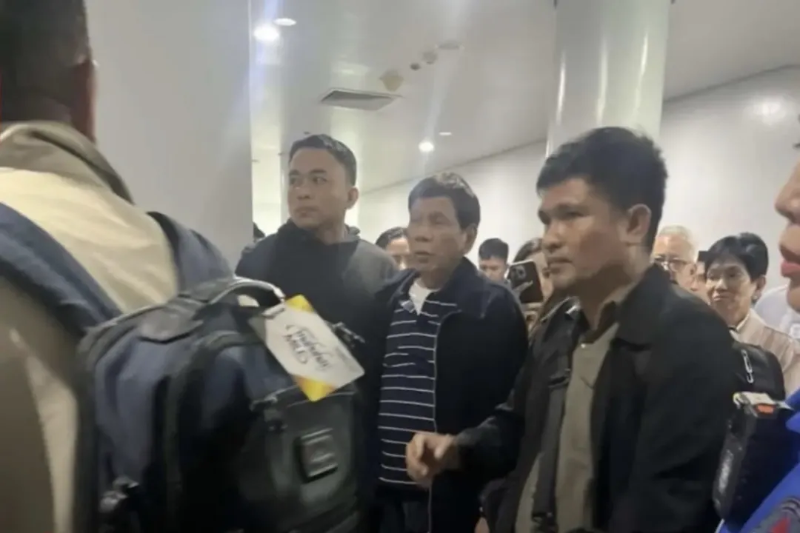 杜特爾特被拘留現場畫面