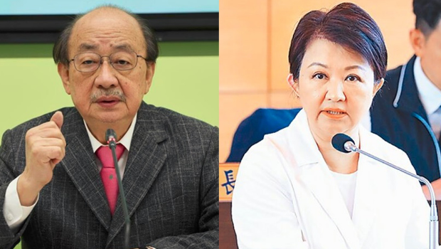 柯建銘(左)竟嗆盧秀燕(右)“人家叫你盧媽媽，就回歸家庭主婦”，引發爭議。