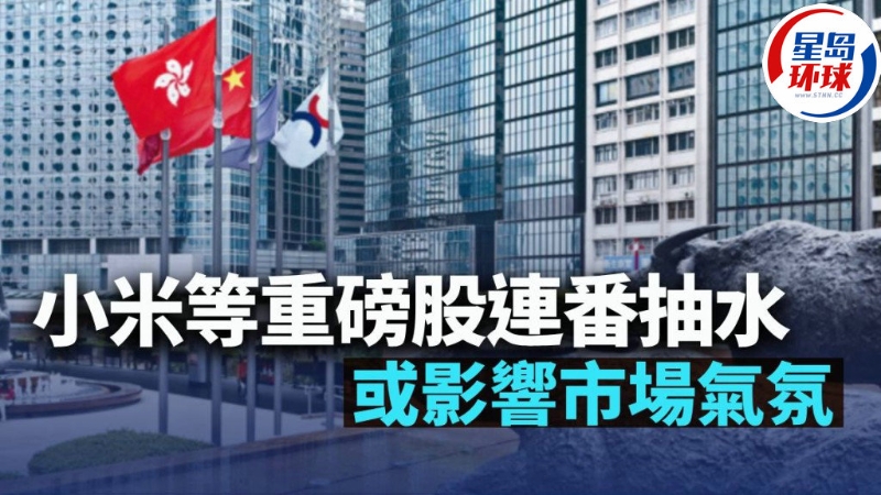 小米等重磅股連番抽水 小米等重磅股連番抽水