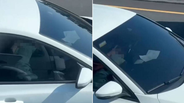 臺灣有女子在高速公路上為司機口交，引起熱議