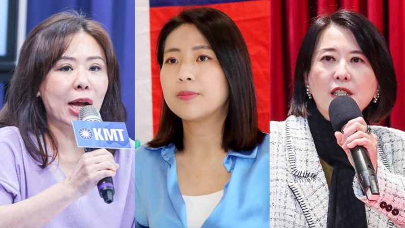 全臺大罷免延燒，中選會統計目前已有35位藍委進入二階聯署，罷免民進黨立委案則仍在補件中。而今日就有一份最新民調指出，國民黨立委李彥秀（左）、徐巧芯（中）及王鴻薇（右）的罷免支持度。（中時資料照合成）