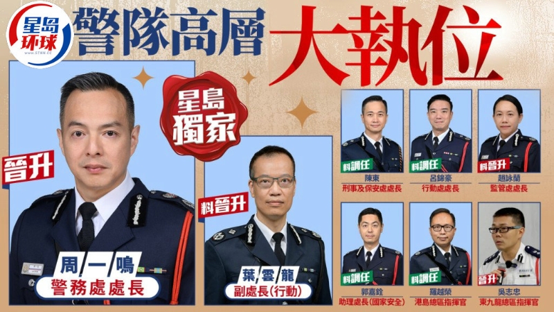警隊高層大執位