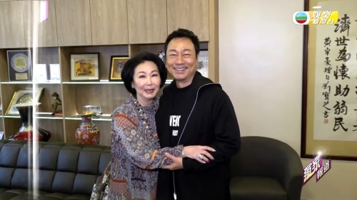 陳喜蓮直言見到偶像很開心，并指追看了所有黎耀祥的劇集。