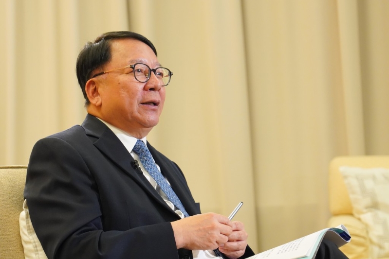 政務司司長陳國基接受《星島》訪問。