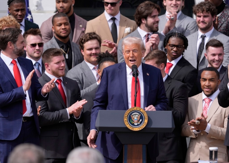 美國總統特朗普。 美聯社