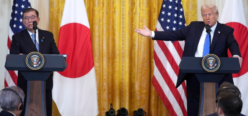 特朗普親自談日本關稅 特朗普親自談日本關稅