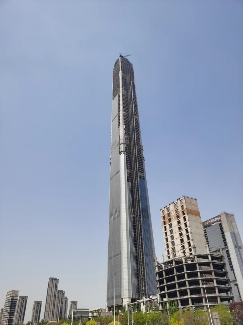 天津117大廈動工至今已17樓。