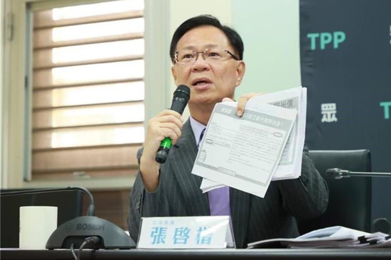 民眾黨團副總召張啟楷。